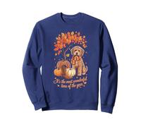 Kawaii FALL Season Pumpkin Golden Doodle Lover Training Dog Sweatshirt