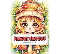 Kawaii Fantasy Coloring Book for Adults and Teens: Cute Magical Creatures, Whimsical Worlds & Adorable Characters | 33 Single-Sided Pages with Color Test Page