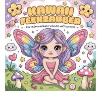 Kawaii Feenzauber - Ein Feen-Malbuch voller Niedlichkeit: 50 liebevoll gestaltete Feen-Ausmalbilder für Entspannung & Kreativität ab 4 Jahren