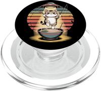 Kawaii Fishing Cat Alien UFO Abduction Cute Funny PopSockets PopGrip for MagSafe