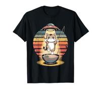 Kawaii Fishing Cat Alien UFO Abduction Cute Funny T-Shirt