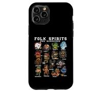 Kawaii Folklore Monsters Yokai Cryptids Mythology Creatures Case for iPhone 11 Pro