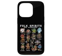 Kawaii Folklore Monsters Yokai Cryptids Mythology Creatures Case for iPhone 13 Pro