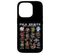 Kawaii Folklore Monsters Yokai Cryptids Mythology Creatures Case for iPhone 14 Pro