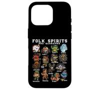 Kawaii Folklore Monsters Yokai Cryptids Mythology Creatures Case for iPhone 16 Pro