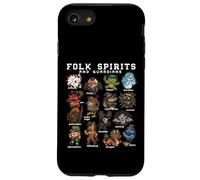 Kawaii Folklore Monsters Yokai Cryptids Mythology Creatures Case for iPhone SE (2020) / 7/8