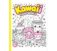Kawaii Food World: A Super Cute Coloring Book for Kids & Teens - Smiling Snacks, Sweet Treats & Happy Meals (Kawaii World Coloring Series)