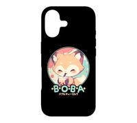 Kawaii Fox Boba Anime Fox Loving Bubble Tea Neko Case for iPhone 17