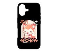 Kawaii Fox Boba Anime Fox Loving Bubble Tea Neko Case for iPhone 17