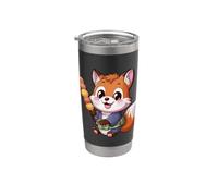 Kawaii Fox with Hanami Dango Stainless Steel Insulated Tumbler