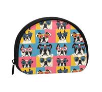 Kawaii French Bulldog Print Coin Purse - Mini Coin Purses for Women, Cute Small Change Purse Coins Pouch