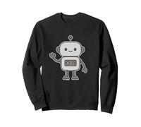 Kawaii Friendly Robot Cartoon Sweatshirt