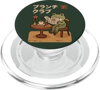 Kawaii Frog Brunch Club Tokyo Street Cafe Japanese Aesthetic PopSockets PopGrip for MagSafe