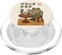 Kawaii Frog Brunch Club Tokyo Street Cafe Japanese PopSockets PopGrip for MagSafe