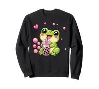 Kawaii Frog Bubble Boba Tea Sweatshirt