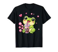 Kawaii Frog Bubble Boba Tea T-Shirt