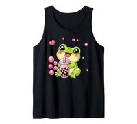 Kawaii Frog Bubble Boba Tea Tank Top