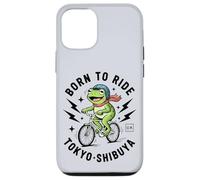 Kawaii Frog Cyclist Japanese Tokyo Aesthetic Urban Biking Case for iPhone 12/12 Pro