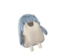 Kawaii Frog Large Novelty Backpack Girl Boy Teen Cute FUUNY Panda Animal High School Backpack Laptop Waterproof Bookbag (Blue,One Size)