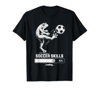 Kawaii Frog Soccer Skills Loading Win Coach Women Milf Goals T-Shirt