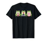 Kawaii Frogs Milk Tea Video Game Donut Frog T-Shirt