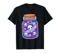 Kawaii Galaxy Skulls in a Jar Pastel Goth Halloween Spooky T-Shirt
