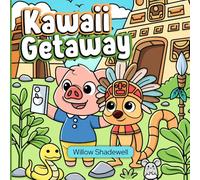Kawaii Getaway: Coloring Book for Kids & Adults | 35 Easy-to-Color Designs with Bold Lines Featuring Cute Animals on Whimsical Adventures Around the World