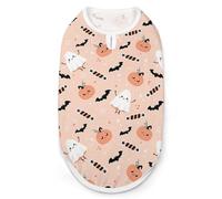 Kawaii Ghost and Pumpkin Printed Pet Vest Sleeveless Tank Top Soft Pet T-Shirt for Cats and Dogs 2XL