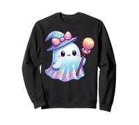 Kawaii Ghost Coquette Bow Pastel Goth Cute Anime Witchy Girl Sweatshirt