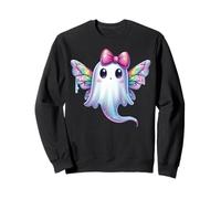 Kawaii Ghost Coquette Bow Pastel Goth Cute Witch Fairy Girls Sweatshirt