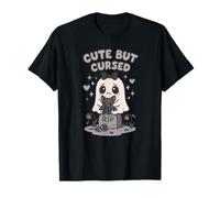 Kawaii Ghost Cute But Cursed Goth Aesthetic T-Shirt
