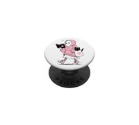 Kawaii Ghost Cute Cat Reading Book Librarian Bookish PopSockets Adhesive PopGrip