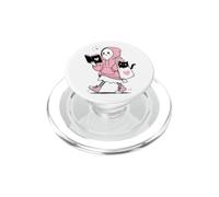 Kawaii Ghost Cute Cat Reading Book Librarian Bookish PopSockets PopGrip for MagSafe