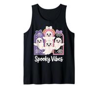 Kawaii Ghost Cute Spooky Vibes Pastel Halloween Tee Tank Top