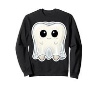 Kawaii Ghost Molar Tooth Spooky Halloween Dentistry Dentist Sweatshirt