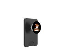 Kawaii Ghost Reading With Black Cat Halloween PopSockets PopWallet for MagSafe