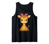 Kawaii Giraffe Pink Bandana Cute Giraffe Lover Tank Top