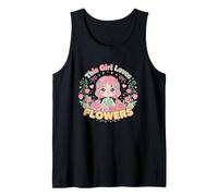 Kawaii Girl Flower Lover This Girl Loves Flowers Tank Top