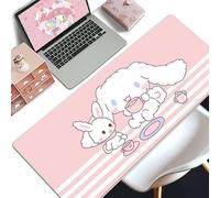 Kawaii Girly Cute Gaming Mouse Pads, Long Extended Desk Mat, Extra Large Girl Anime Mousepad Keyboard Pads for Work Game Office Home (cinnamll)