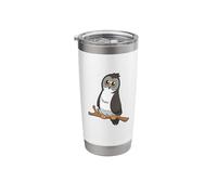 Kawaii Great Grey owl Stainless Steel Insulated Tumbler