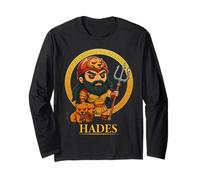 Kawaii Greek Mythology Hades Chibi Ancient Greece God Long Sleeve T-Shirt