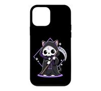 Kawaii Grim Reaper Cat Skull Pastel Goth Chibi Animal Case for iPhone 12 mini