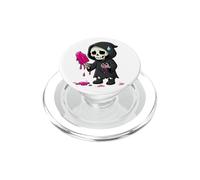 Kawaii Grim Reaper Melting Pink Ice Lolly Funny PopSockets PopGrip for MagSafe