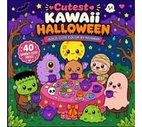 Kawaii Halloween Color by Number: Bold and Easy Cute Pumpkins, Ghosts & Monsters Await Your Crayons - 40 Spooky Designs for All Ages (Bold and Easy Color by Number)