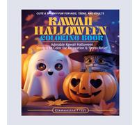 KAWAII HALLOWEEN COLORING BOOK: Adorable Kawaii Halloween Designs to Color for Relaxation & Stress Relief