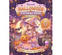 Kawaii Halloween Coloring Book for Adults & Teens: Cute Halloween Coloring Pages Featuring Ghosts, Pumpkins, Witches, Black Cats, Bats, and Cozy ... Adults and Teens (Halloween Magic Collection)