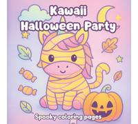 Kawaii Halloween Party: Spooky coloring pages