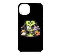 Kawaii Halloween witch cauldron cat ghost bat pumpkin Case for iPhone 13