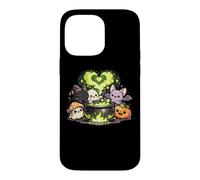 Kawaii Halloween witch cauldron cat ghost bat pumpkin Case for iPhone 14 Pro Max