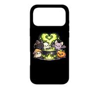 Kawaii Halloween witch cauldron cat ghost bat pumpkin Case for iPhone 17 Pro Max